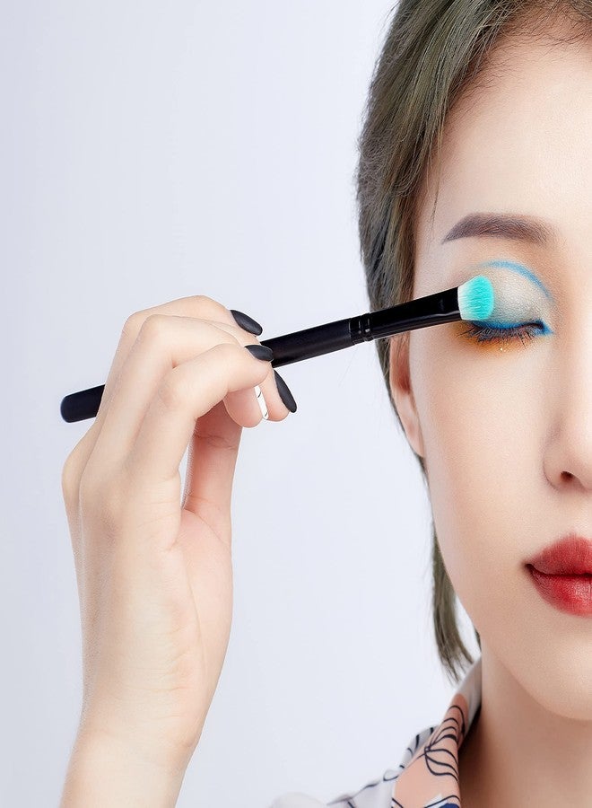 جيساب مجموعة فرش ظلال العيون من جيسوب، 12 قطعة، فرش مكياج عيون سوداء احترافية بشعيرات صناعية طبيعية للحواجب والرموش والكحل والمزج، T322 - Image 5